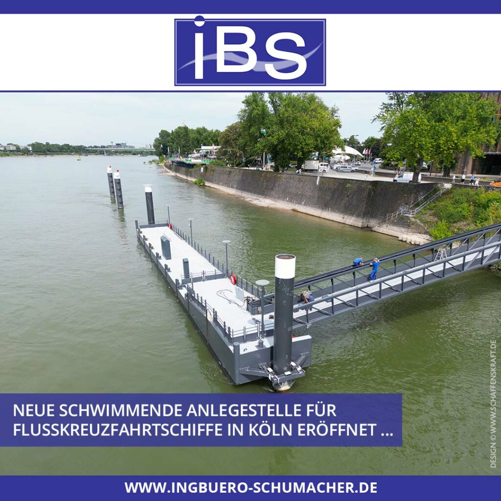 Neue schwimmende Anlegestelle für Flusskreuzfahrtschiffe in Köln eröffnet …